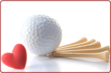 Valentine's Golf Tees