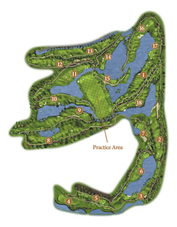 Shingle Creek Golf Club Course Layout