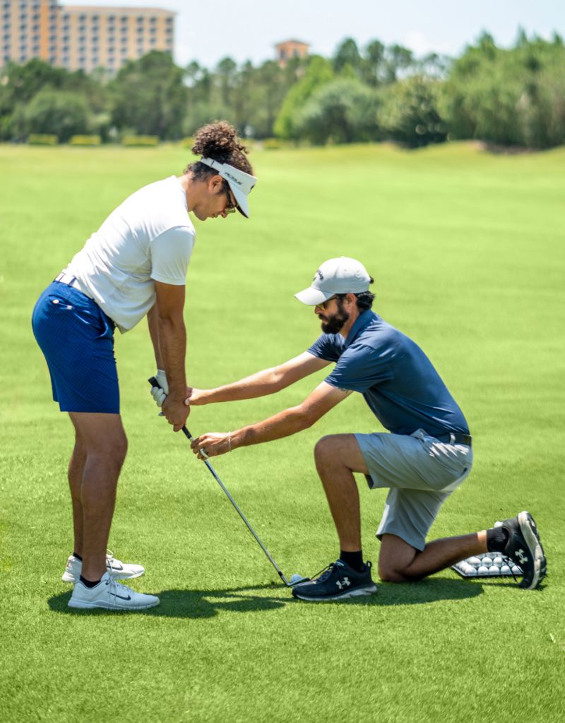 golf lesson adjustments