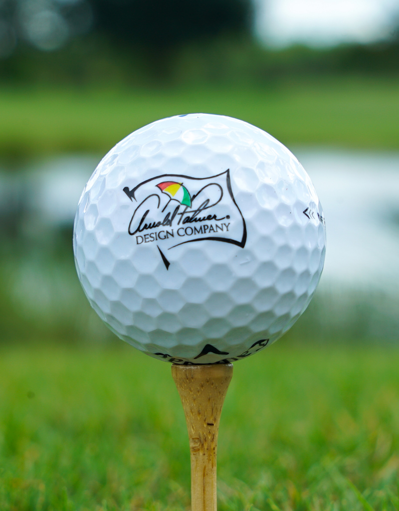 Golf ball on tee